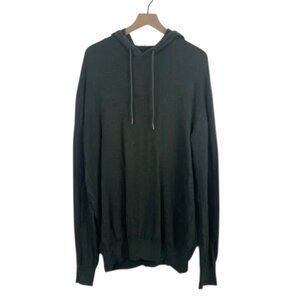 PrAna Women’s XXL Green Hooded Sweater – 100% Cotton, Long Sleeve, Adobe Style